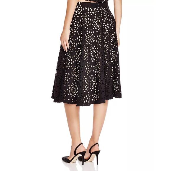 Alice + Olivia Viviana Cutout A-Line Skirt - Size 4 - Picture 2 of 13